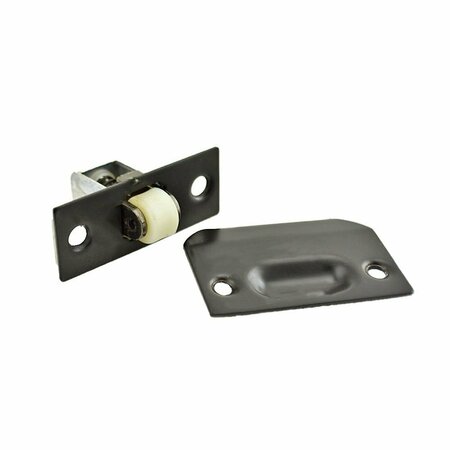 IVES COMMERCIAL Solid Brass Adjustable Roller Catch with Full Lip Strike Oil Rubbed Bronze Finish 335B10B